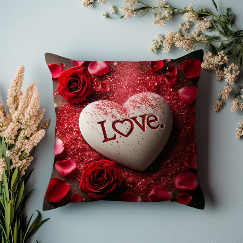 Poduszka na walentynki