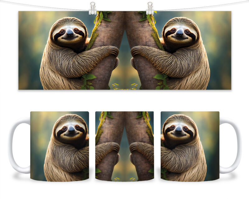 Kubek - 125 - Leniwiec na gałęzi