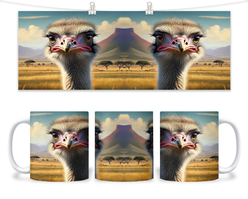 Kubek - 126 - Głowa strusia