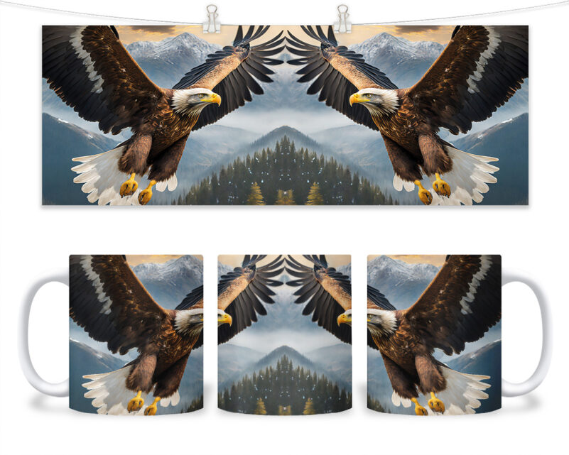 Kubek - 132 - Orzeł bielik w locie