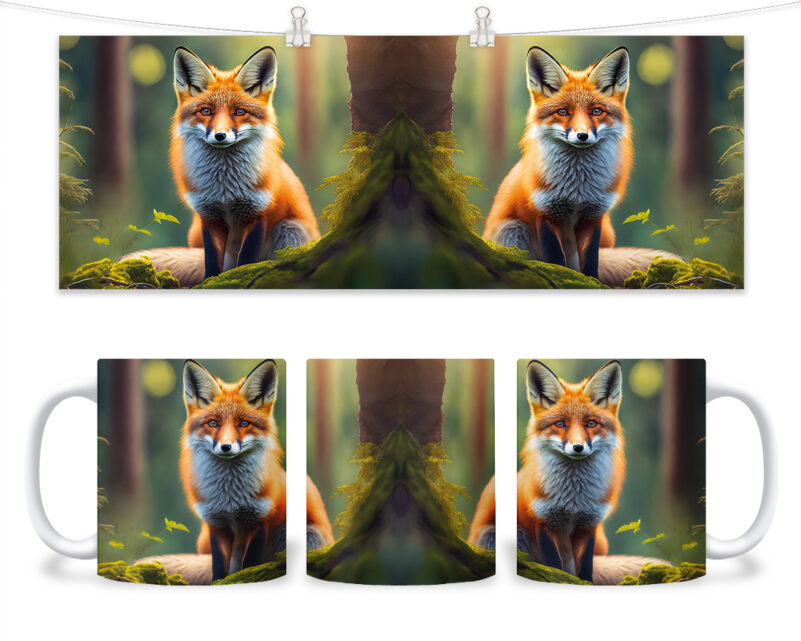 Kubek - 136 - Lis w lesie