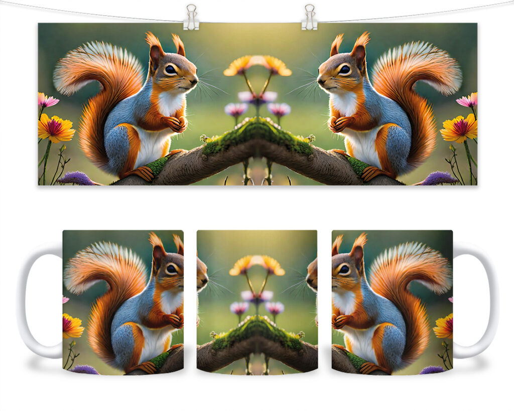 Kubek - 138 - Wiewiórka na gałęzi