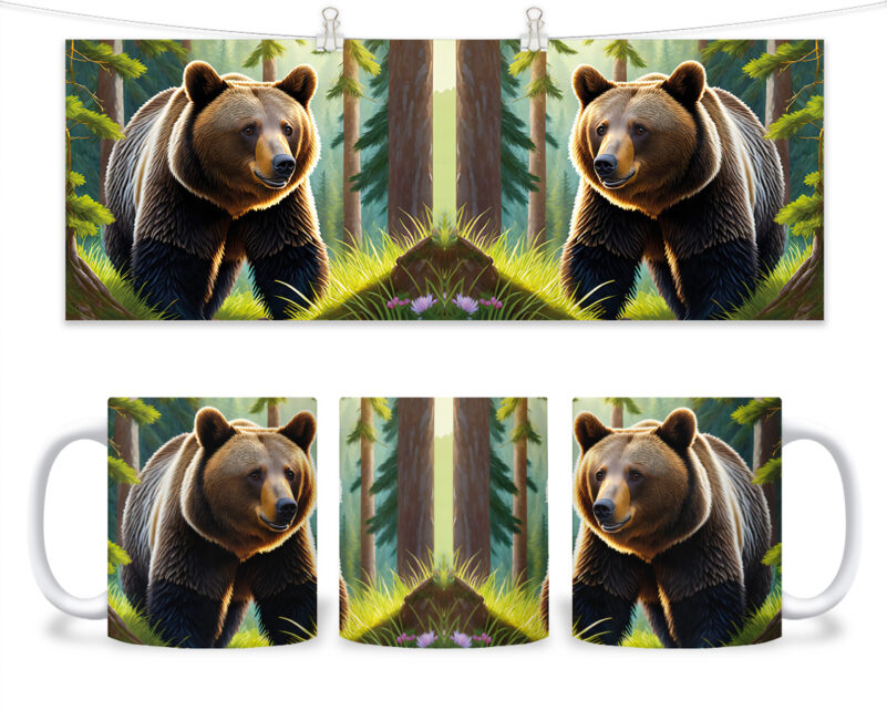 Kubek - 141 - Niedźwiedź w lesie