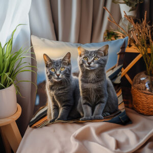 P09 - Poduszka - Koty na dachu 1