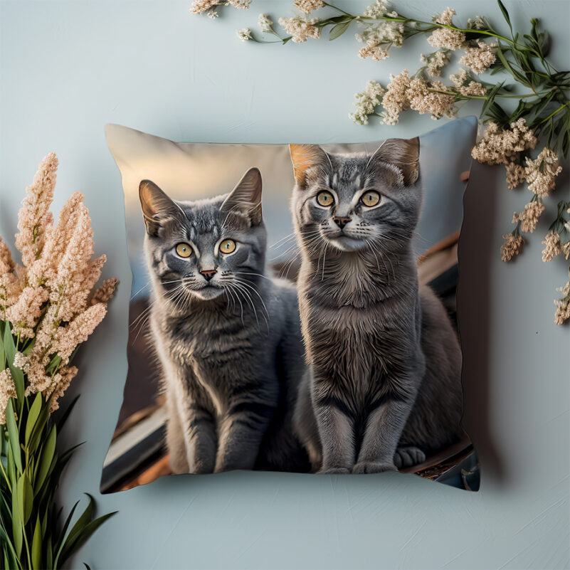 P09 - Poduszka - Koty na dachu 2