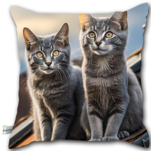 P09 - Poduszka - Koty na dachu