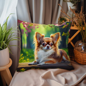P78 - Poduszka - Chihuahua na deskach (przodem) 1