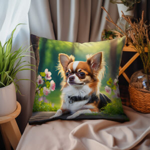 P79 - Poduszka - Chihuahua na deskach (bokiem) 1