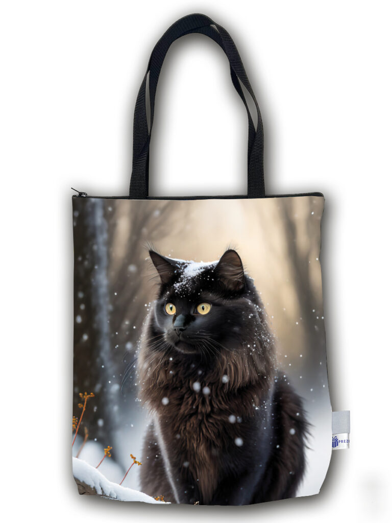 TP03 - Torba PREMIUM - Czarny kot szarość