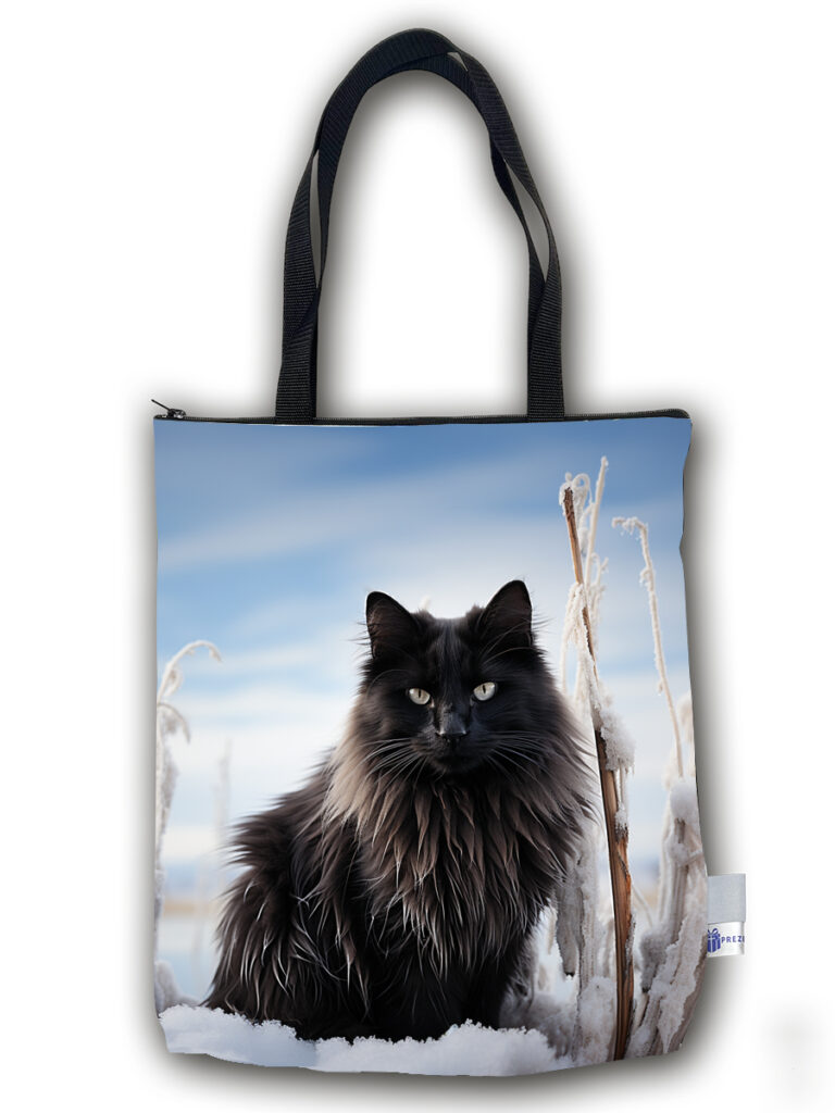 TP04 - Torba PREMIUM - Czarny kot biel