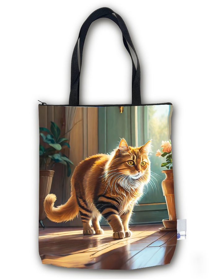 TP07 - Torba PREMIUM - Brązowy kot bokiem