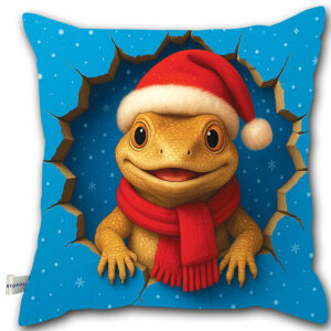 Święta Bożego Narodzenia - Poduszka - Jaszczurka