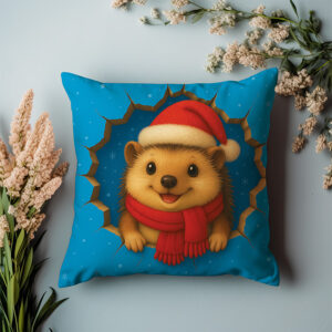 Święta Bożego Narodzenia - Poduszka - Jeż