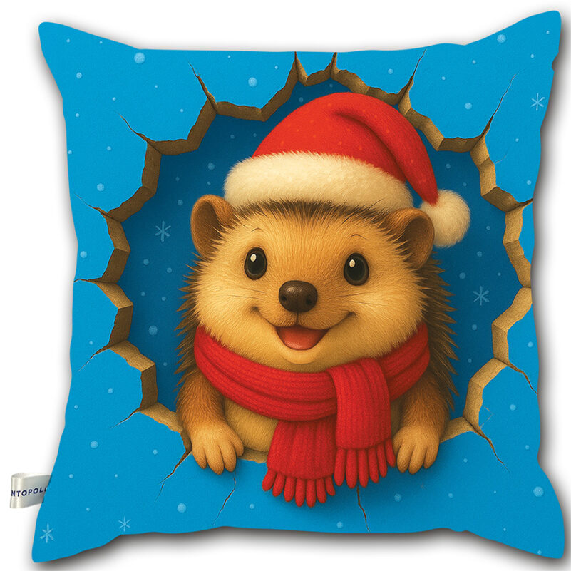 Święta Bożego Narodzenia - Poduszka - Jeż