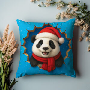 Święta Bożego Narodzenia - Poduszka - Panda