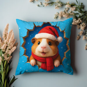 Święta Bożego Narodzenia - Poduszka - Świnka morska 1