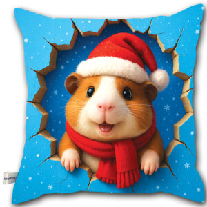 Święta Bożego Narodzenia - Poduszka - Świnka morska 1