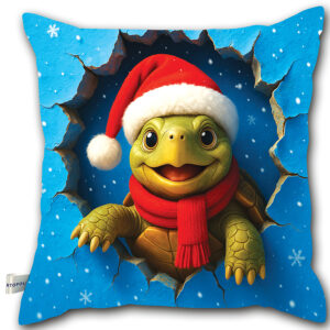 Święta Bożego Narodzenia - Poduszka - Żółw